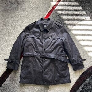 DKNY Men’s Black Weather Proof Trench Coat